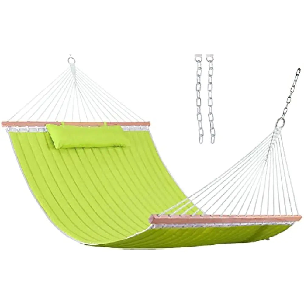 General Quilted Double Fabric Hammock With Spreader Bars