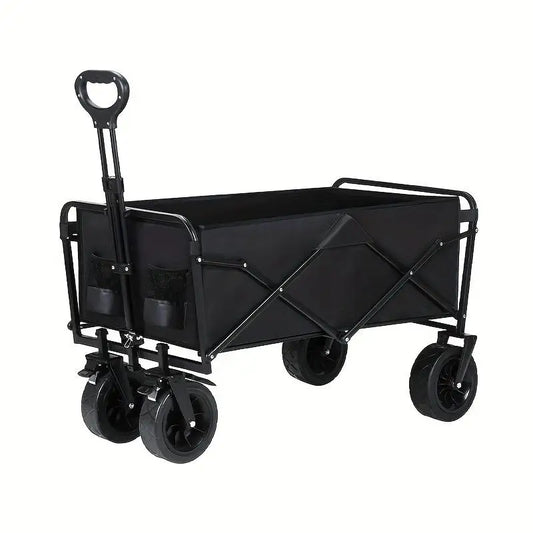 AUKYGGU Collapsible Folding Utility Beach Cart Wagon