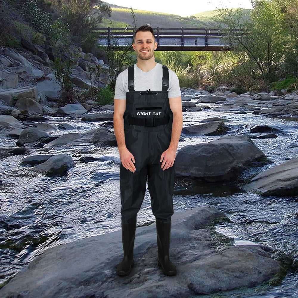 Breathable Comfortable Waterproof Chest Waders Men Nylon