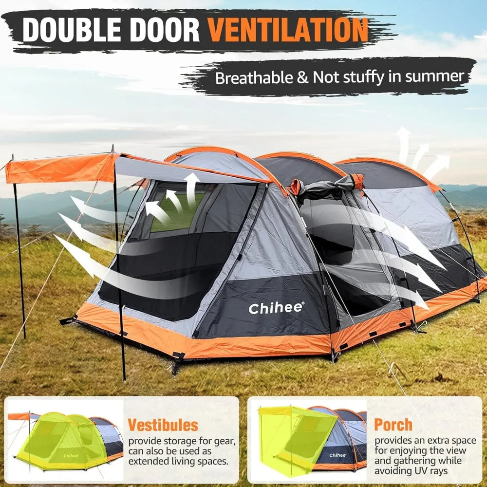 Pro Gear Sporting Goods Tunnel Tent 4 Person Family Shelter