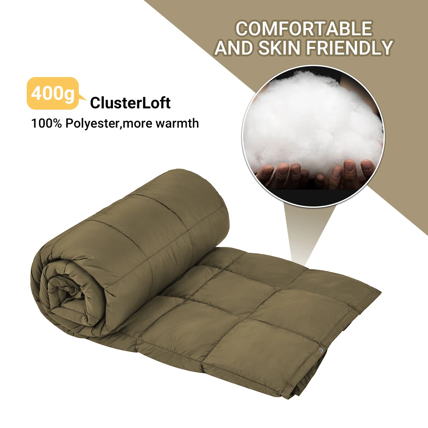 KingCamp Foldable Outdoor Blanket With Buckles For Camping