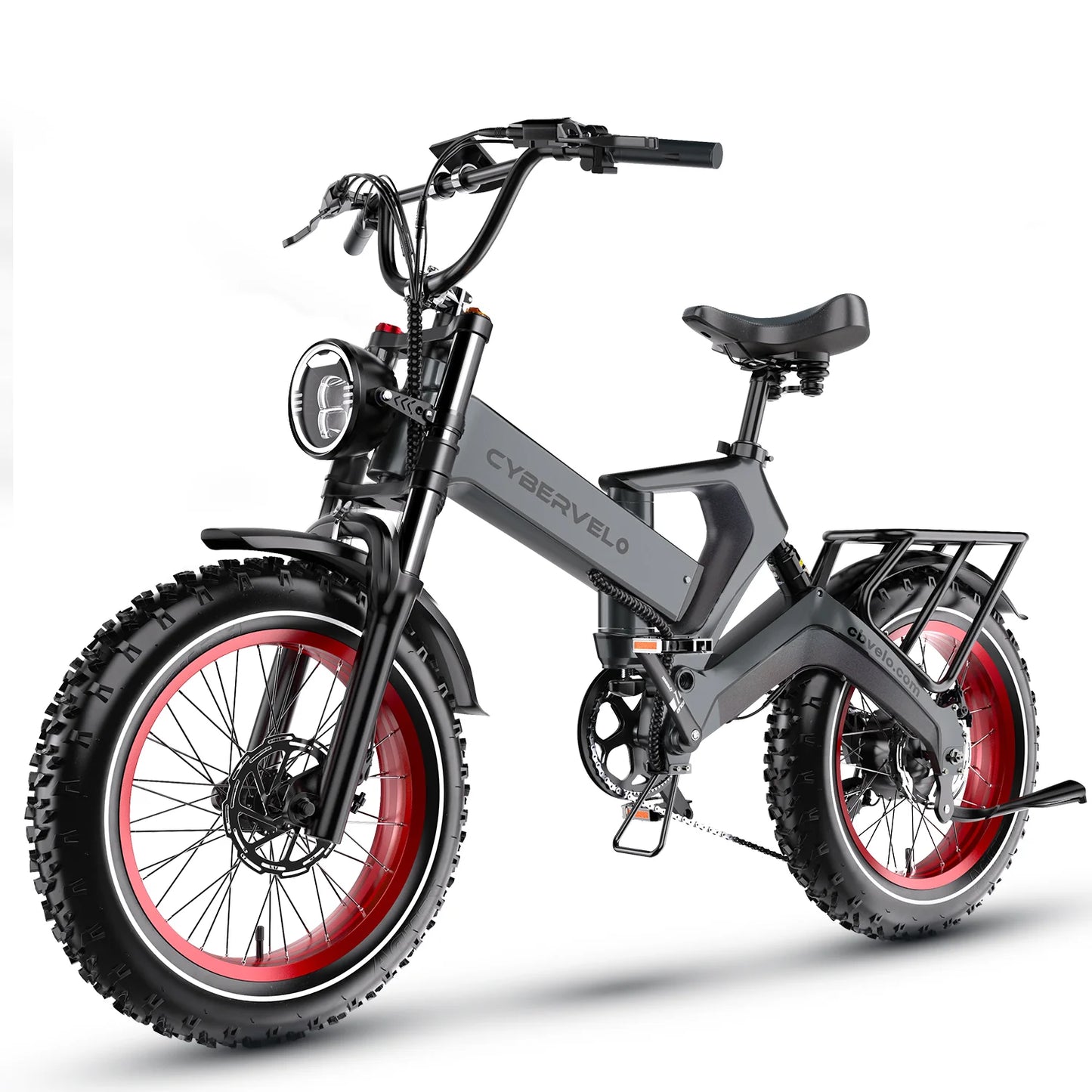 CYBERVELO Folding Electric Bike 1000W 35MPH 100 Mile Range