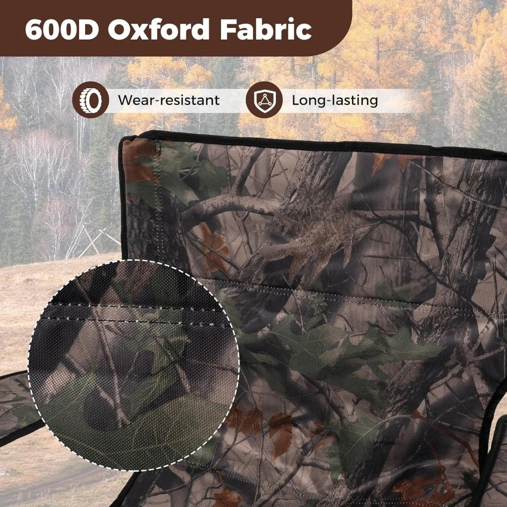 Angduo Swivel Hunting Chair Cup Holder 360 Folding Blind
