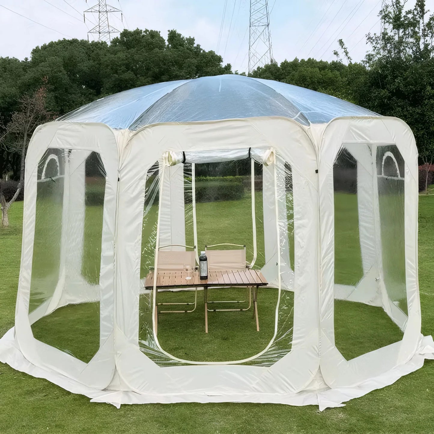 Building Transparent Bubble Tent Camping Shelter Windproof