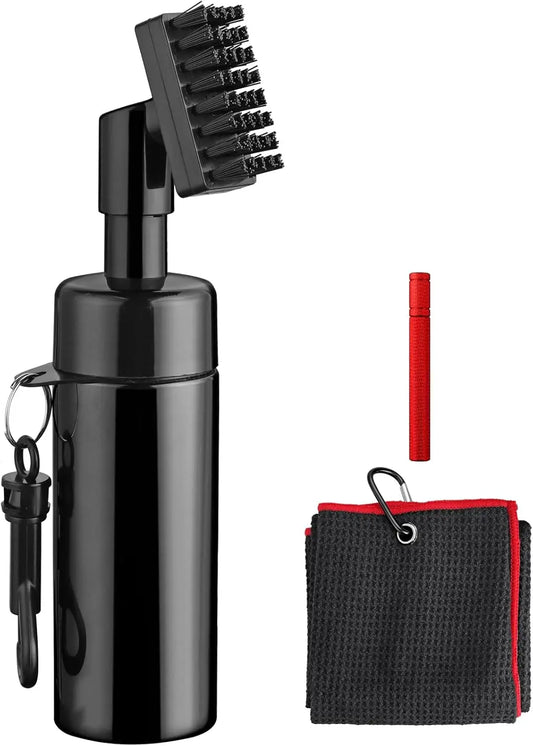 Golf Club Brush Cleaning Kit With Towel
