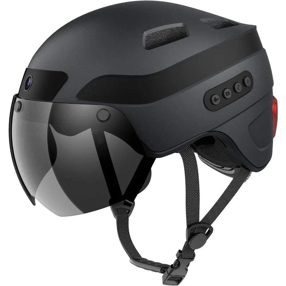 Smart Bike Helmet With 1080P 60fps Camera