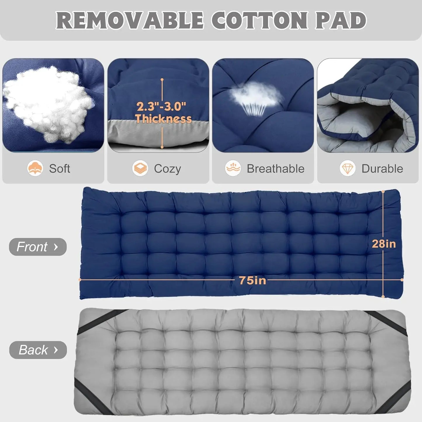 Pro Gear Folding Camping Cot Mat For Adults Heavy Duty