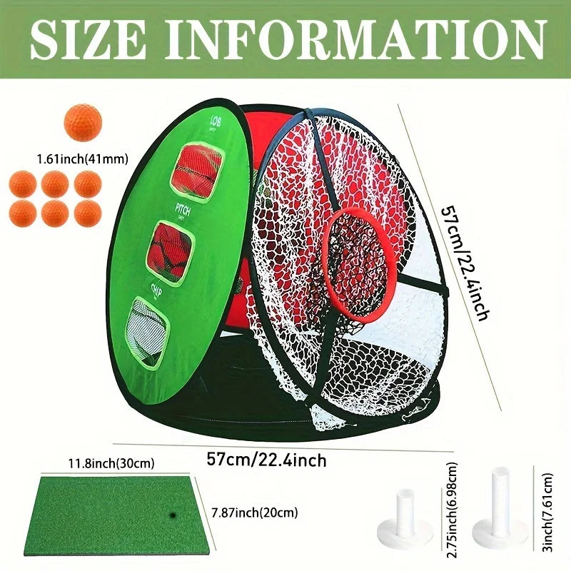 Amy Sport Golf Hitting Practice Net With Target Cloth Mat
