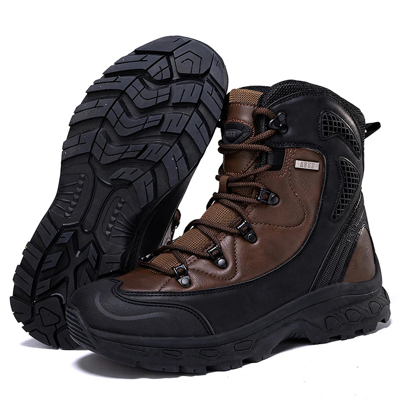 Louis Kadhr Mens Waterproof Motorcycle Hiking Boots