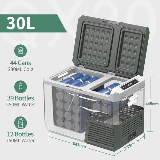 Alpicool QX Portable Refrigerator 12 24V DC Dual Zone