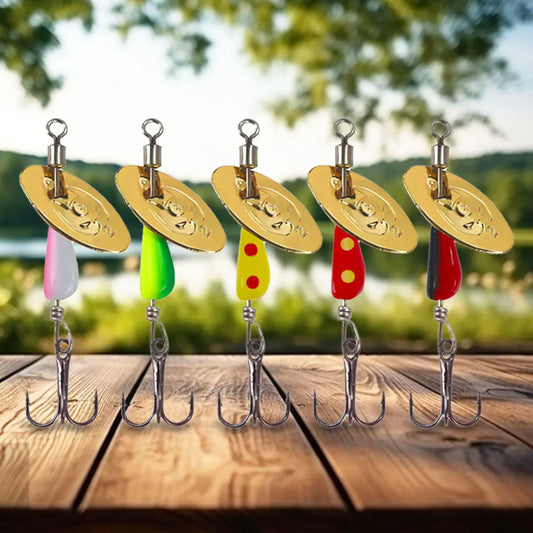 Metal Spinner Spoon Fishing Lures Pack For Carp Bass Pesca