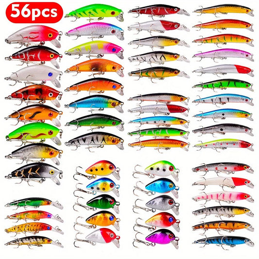 Multifunctional Fishing Lure Kit With Hooks And Spinners