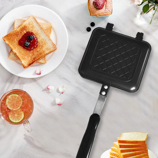 Shunmaii Double Sided Nonstick Sandwich Waffle Pan Griddle