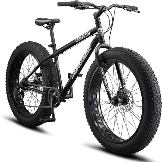 YTYIN Fat Tire Mountain Bike Steel Frame Suspension
