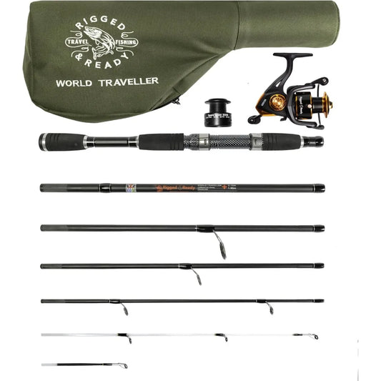 Compact Travel Fishing Rod Reel And Case Combo For Anglers