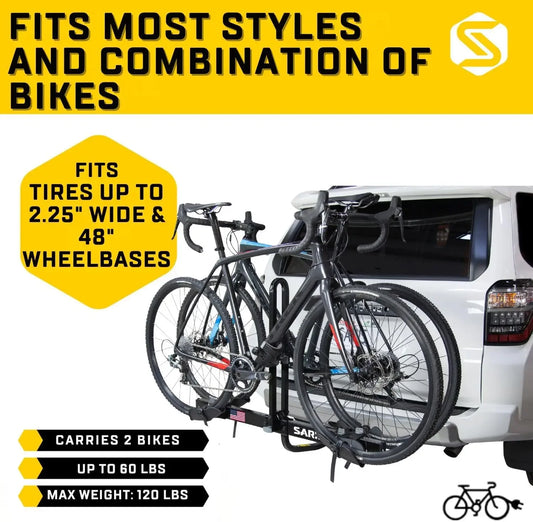 Saris Freedom Hitch Bike Rack Two Bicycle Carrier Steel