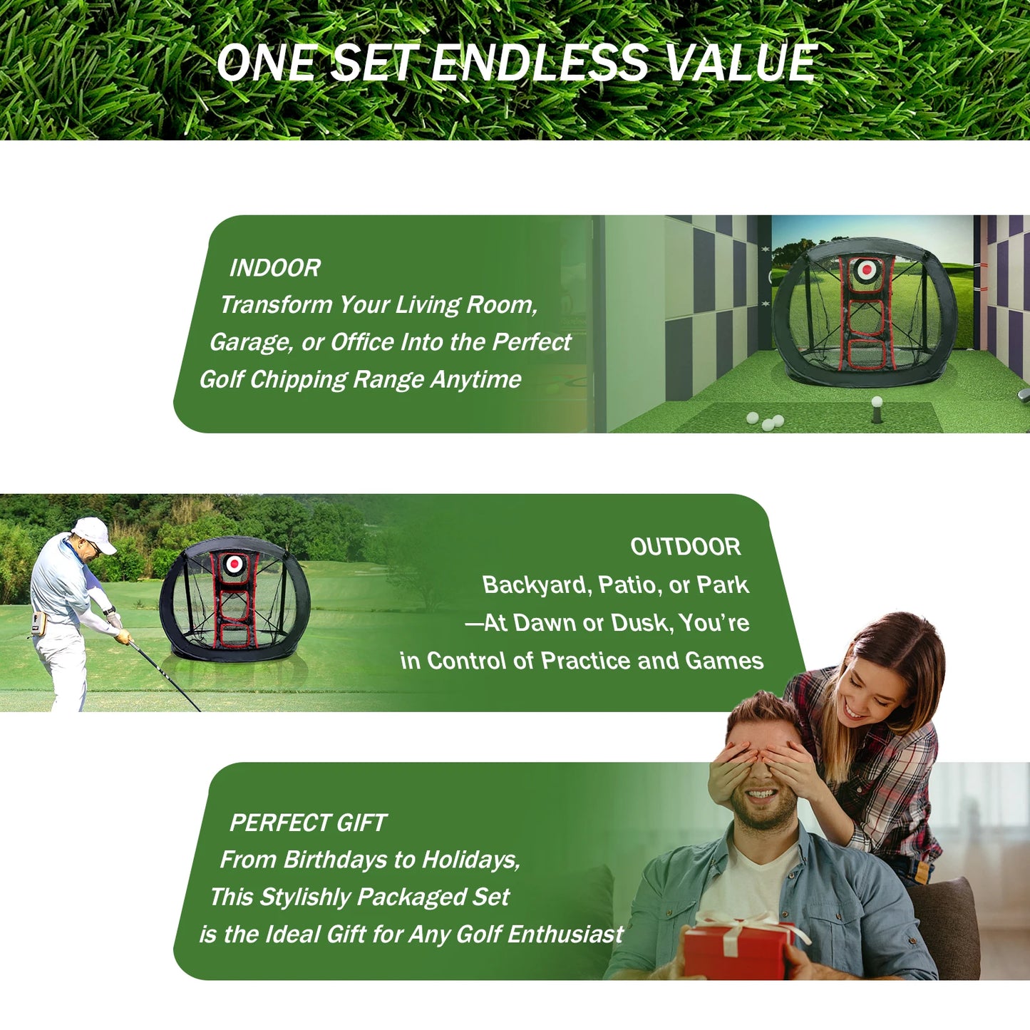 Hignconcerned Golf Practice Net Training Net for Home Use