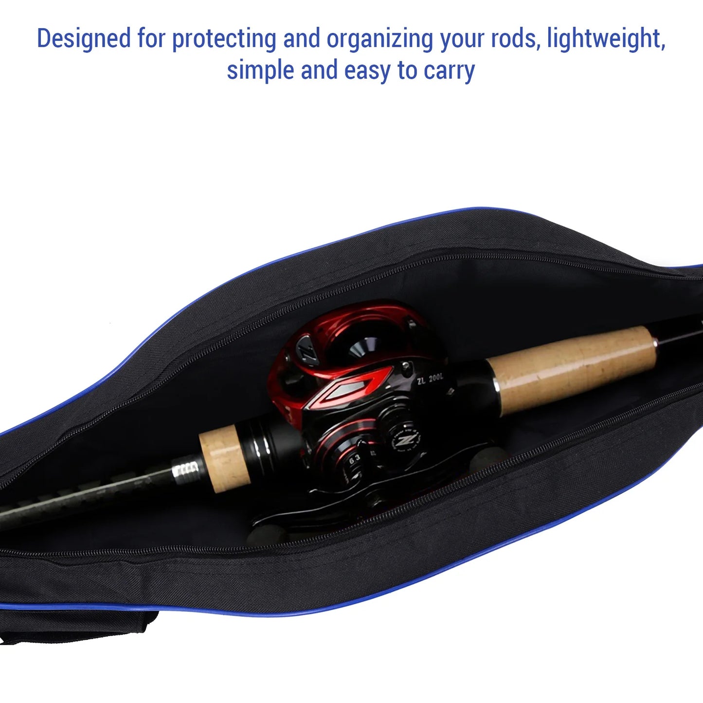 LIXADA Waterproof Fishing Rod Protective Hard Shell Case