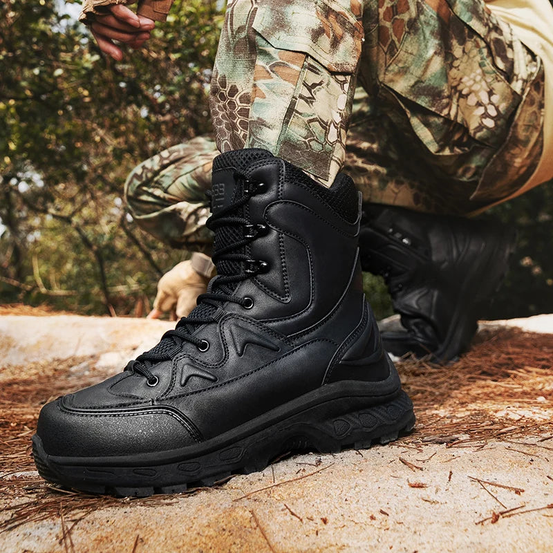 Louis Kadhrcn Men Hiking Tactical Outdoor Casual Boots