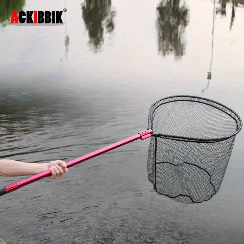 Hign Concerned Telescopic Aluminum Rubber Fishing Net