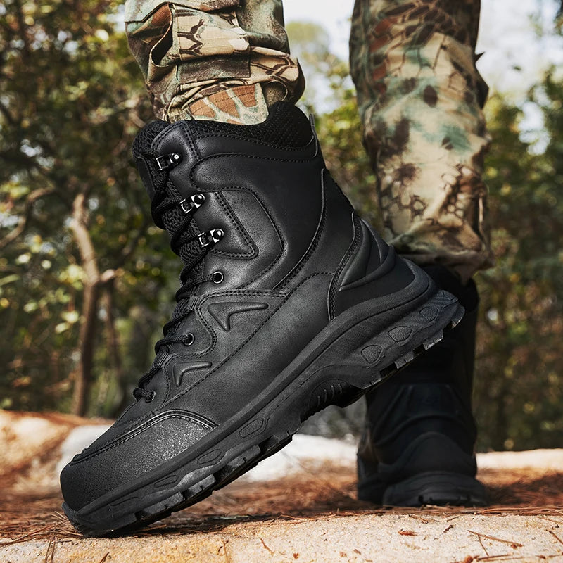Louis Kadhrcn Men Hiking Tactical Outdoor Casual Boots