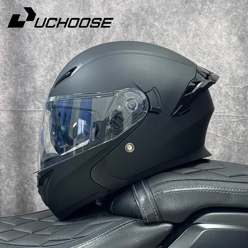 UCHOOSE Motorcycle Modular Flip Up Helmet For Off Road