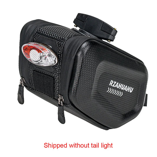 RZAHUAHU Bike Seatpost Storage Bag Hard Shell Reflective