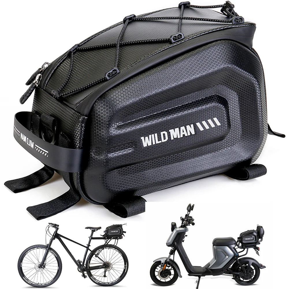 Shunmaii Waterproof EVA Hard Shell Bike Pannier Bag Carrier