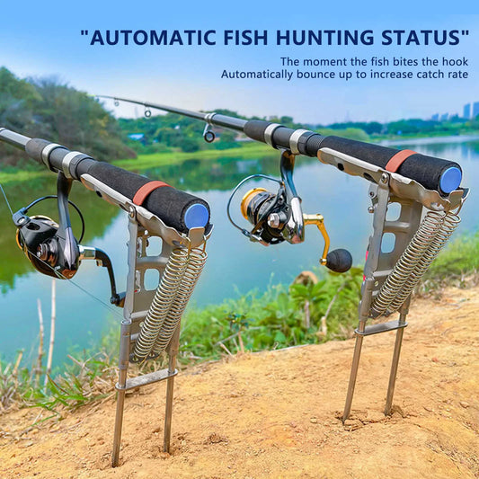 Stainless Steel Automatic Spring Rod Holder