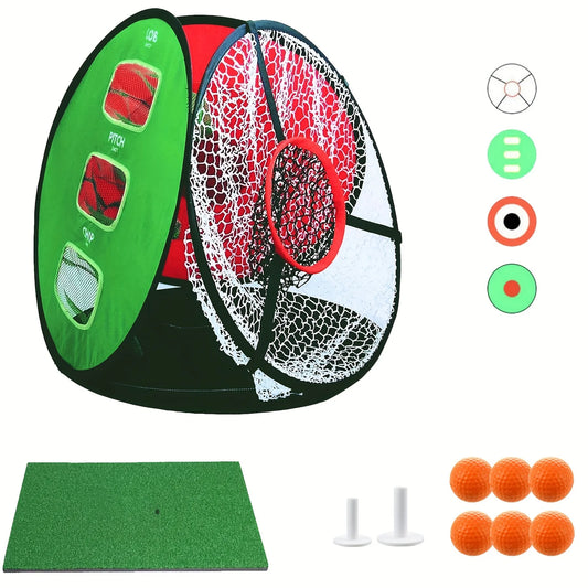 Amy Sport Golf Hitting Practice Net With Target Cloth Mat
