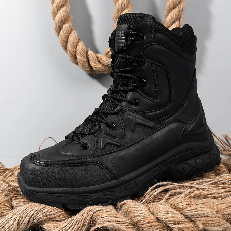 Louis Kadhrcn Men Hiking Tactical Outdoor Casual Boots