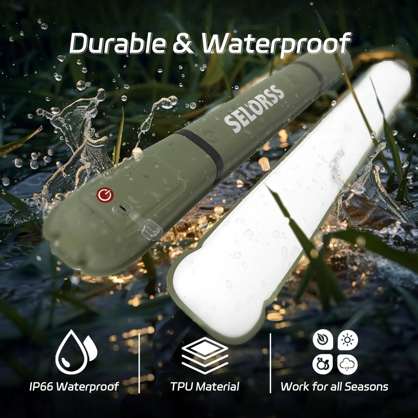 Selorss Rechargeable Portable Camping Lantern Waterproof