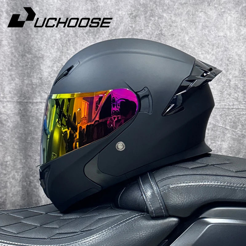 UCHOOSE Motorcycle Modular Flip Up Helmet For Off Road