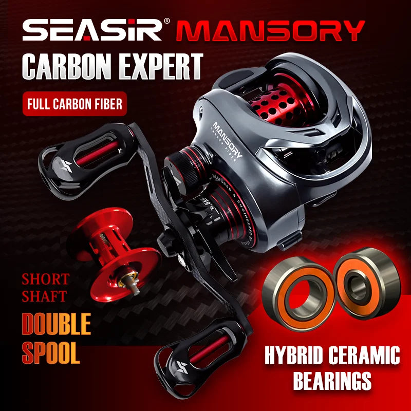 SeaSir Mansory Baitcasting Fishing Reel Ultralight Carbon