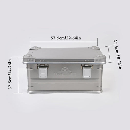 Hard Aluminum Alloy Camping Storage Case Trunk Organizer