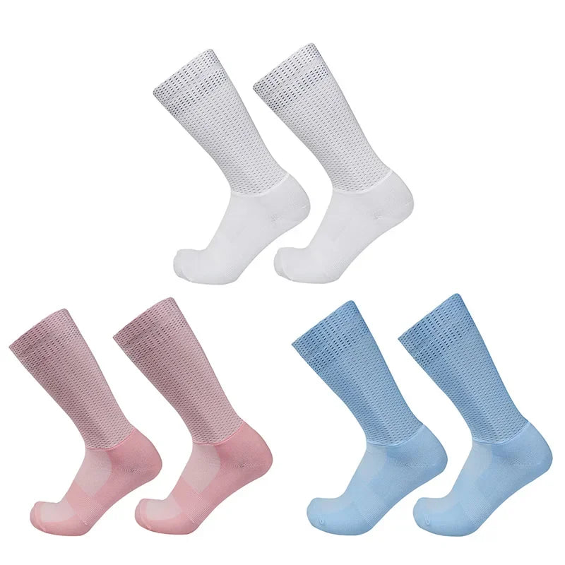 CN Gel Aero Team Cycling Socks Non Slip Breathable Racing